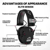 Protector 4pcs Elektronik Çekim Earmuff Etkisi Spor Antoise Kulak Koruyucu Ses Amplifikasyonu Taktik Koruyucu Kulaklık Hear