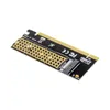 2024 M.2 SSD PCIe Adapter Aluminiumlegeringsskal LED Expansionskortdatoradaptergränssnitt M.2 NVME SSD NGFF till PCIe 3.0 x16 RiseFor Aluminium Alloy Shell Adapter