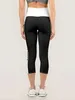 Calças femininas Capris New Patch Patch Yoga Pants com pernas cortadas Exercício e fitness pernas Y240422