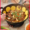 Multicokers Electric Wok Хозяйственные чугунные интегрированный горшок многофункциональный электрический электрический горячий горшок Wok