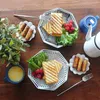 Panes de aluminio sándwich sandwich para panqueques de desayuno tostadas tostadas - plancha reversible sin palos