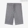 High -end Buurberlyes kostuums voor vrouwen mannen zomer nieuwe zijden bedrukte heren casual strandbroek shorts senior merk casual zomer designer shorts