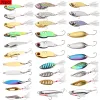 Accessories 31pcs Mixed Weights 3.5g40g Fishing Lure Set Metal Vib Spoon Lures Colorful Gold Silver Strong vivid Vibrations Spoon Lure Bait