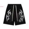 Famous Brand Hellstar Men Designer Shorts Casual Beach Basketball Fitnesshight Facity Shorts elastico di cotone comodo per gli uomini Hellstar Short 7656 987