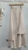 Faldas Wakuta High Winist Slim Falda All-Match Patchwork informal Ruchado Mujer Faldas Japón Irregular Moda Falda