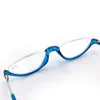 Folding Neck Reading Glasses for Men Hd Fashion Half Frame Magnet Women