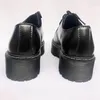 Casual Shoes Fashion Women's Platform 2024 Spring Autumn 3 Holes Black Female Flats Lace Up Designer Trend Leather