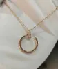 Colar de luxo de alta qualidade Kajia v Gold banhado a ouro Mijin CNC Inclado a artesanato com diamante feminino de diamante Xiao Zhan Mesmo estilo Chain de colarinho de estilo