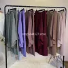 Kleidung 2 Stück Set Women Muslim Sets Hijab Kleid türkischer Oberteil und Hosen Islamische Kleidung Abaya Dubai Anzug Eid Mubarak Musulman Ensembles