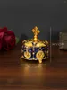 Bottles European Style Jewelry Box With Cross Rose Flower Light Luxury Creative Small Color Hand-painted Wedding Dec
