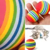 Toys Cat Toys Ball Interactive Cat Dog Play Chewing Rattle Scratch Rainbow Eva Natural Molon Ball Training Balls Pet Toys Supplies