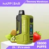 Happ Bar BST15000 15000 Puffs Mesh Coil Electronic Cigarette Max 30W Boost Vape jetable avec une batterie de 850mAh et 2 modèles de travail EU Entrepôt local