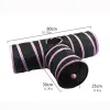 Toys Wearresistant Cat Play Tunnel Foldable Pet Animal Tunnels with Crinkle Playing Toy for Cats Guinea Pig Rabbits Funny Cat Supply