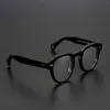 Gli occhiali da sole della moda cornice acetato di occhiali ottici con telaio full retro vintage round cerchio prescrizione occhiali jonny depp wom291o