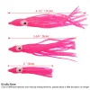 Accessories 50 pieces Soft Lure Rubber Squid Skirts Octopus Saltwater Soft Fishing Bait Tuna Sailfish Baits Mix Colors Fit for Crank Hook