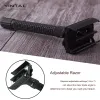 Blades YINTAL Adjustable Butterfly Open Double Edge Safety Razor Set Matte BLACK Brass Razors 1 Razor 1 Base 5 Blades