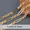 Strands Yegui C191, łańcuch DIY, 18 -karatowy złoto, 0,3 Microns, miedziany metal, ręcznie wykonany łańcuch, urok, biżuteria, naszyjnik bransoletki dla majsterkowiczów, 1m/partia