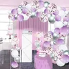 Party Decoration 100st/Set Lavender Purple Balloon Garland Arch Kit Wedding Bakgrund Födelsedag Kedja Babyduschdekor