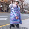 Down Coat Warm 80% White Duck Jacket For Girl Winter Clothes Children's Thicken Outerwear Clothing Parka Faux Fur Snowsuit 5-16y