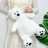 Puppen Polar Bear Puppe süße Plüsch gefüllte Spielzeugjungen Schlafpartner Home Dekoration kreative weiche Kissen Mädchen Geburtstag Geschenk