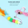 Toys Cat Toy Swing Sticky Disc Elastic Hanging Door Teasing Cat Rope Långt rep Tetande katt katt leksak katttillbehör Pet Kitten leksak