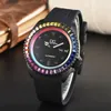 腕時計の贅沢41mm SKX007マブラックケースRIANBOW DIAMOND MOD本物のNH36ムーブメント316L SSストラップS-ロゴカスタムDIYウォータープルーフウォッチ