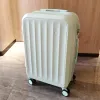 荷物旅行スーツケーストロリー荷物セットABS+PC女性キャビン化粧品荷物ローリング荷物セットカップホルダー軽量荷物