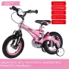 Lichten 12/14/16inch kinderen fietsen kinderfiets ultra licht magnesium legering schijfrem fiets met trainingswielveiligheid babyfiets