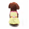 ملابس ألعاب الكلب حيوان أليف تنورة ربيع رفيع القطن سيدة تيدي متوسطة جرو الملابس تشيهواهوا الزي أزياء روبا بيرو يوركي