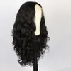 Cross Border European and American Dames Wig Front Lace Wig Yaki Black Split Fluffy Long Curly Hair Synthetische vezel Volledige hoofdset pruiken