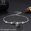 Bangle ethshine aangepaste foto armbanden voor vrouwen sterling zilver gepersonaliseerde projectie foto armbanden Halloween kerstcadeaus