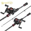 Akcesoria Sougayilang Baitcasting Rowołowy Zestaw 7.2: 1 Współczynnik przekładni Rekieta Max Drag 3Kg Przynęty wędkarstwo dla Frehwater Fishing Bara de pescar