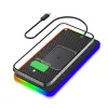 Chargers Upgrade 15W Car Wireless Charger RGB Silicone Non Slip Pad For iPhone 14 13 Samsung S23 Wireless Chargers Fast Charging Station