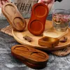 Nouveau plateau de moulin à poivre 2024 Bambou Saline Salt Shaker Stand Tray Tray Tray Wood Kitchen Storage Home Decoration Home Decoration Craft for Bamboo Tea