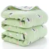sets Baby Blanket 80*80CM Muslin Cotton 6 Layers Thick Newborn Swaddling Autumn Baby Swaddle Bedding Receiving blanket