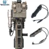 Lights WADSN AirSoft Ny taktisk tryckomkopplare Knapp Knapp Remote Dual FunctionAil Switchs för DBAL A2 PEQ15 PEQ16 M600 M300 ficklampa