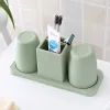 Heads Electric Toothbrush Holder Bathroom Tumbler Storage Shelf Plastic Containers Baskets Home Organizer Accessories