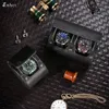 Embers Leather Watch Roll 1 2 3 slots Luxury Genuine Watch Storage Box Travel Bag Watch Case Gift Box Watch Pouch 240418