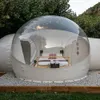 Big Clear Top Top Outdoor gonfiabile in bolla cucina cupola cupola con camera da letto e toilette per il campeggio hotel trasparente glamping