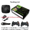 Konsoler 2022 Ny Pandora Box Retro Video Game Console i3 4K HD Output 10000 Games 2.4G Wireless Controllers 32Simulators PS1 Kids Gifts