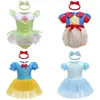 Baby Romper Tutu Sukienka z opaską na głowę niemowlęta księżniczka Girl Ubrania Rozmiar 3-18m Cute Design Dress Dress Party Costium 240409