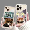 Бамперы сотового телефона, такой милый домашний собака, прозрачная кошка TPU Soft Phone Case для iPhone 13 12 Mini 11 14 Pro Max xr xsmax 7 8 8 плюс SE 2020 Cover Y240423