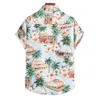 Heren shirt Hawaii zomer mode casual strand korte mouw shirt heren florale print tropische vakantie top blouse dames unisex oversize