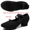 Chaussures de danse Sun Lisa Fille de la fille de la femme Danse Dancing Pointe Ballet Jazz Canvas Chunky Talon