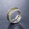 Bands Milangirl Luxury Romantic Zircone Wedding Engagement Round Circle Couple Rings for Women Jewelry Ring