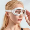 -1.5 ila -10.0 Miyopya Yüzme Gözlük Silikon Büyük Çerçeve Anti Sis Yüzme Gkges Sol Gözler İçin Özel Derece 240415