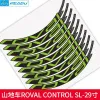 Akcesoria 9pc/set PVC ROVAL SL SL Naklejki rowerowe rowerowe rower górski 29 -calowy 25 mm szerokość kółek Zestaw Kolor Sticker MTB Rim Dokalowanie DIY DIY