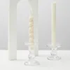 Kerzenhalter Glas für Geburtstagsdekoration Dekorative Hochzeitskandelabra Candlestick Halter Stick