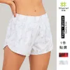 Lulumon Shorts Nowe sporty dla kobiet, ciasne dopasowanie, szybki antylśniew, joga, luźny trening, drukowane szorty fitness o wysokiej pasie