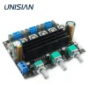 Förstärkare Unisian TPA3116 2.1 Amplifier Board HiFi HighPower TPA 3116 Digital Three Channels Subwoofer Amplifier Out 2x80W+100W